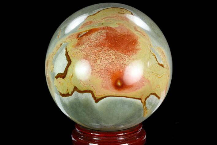 Polished Polychrome Jasper Sphere - Madagascar #126509
